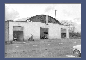 una foto storica dell'officina - concessionaria Honda Lucca